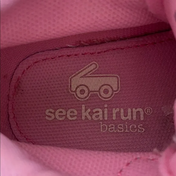 See Kai Run Gold and Pink Kids Sneakers - Picture 4 of 6